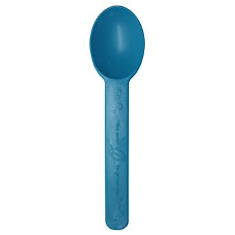 Bio Based Colored Spoon, Heavy-Weight Teal Blue 1,000/case