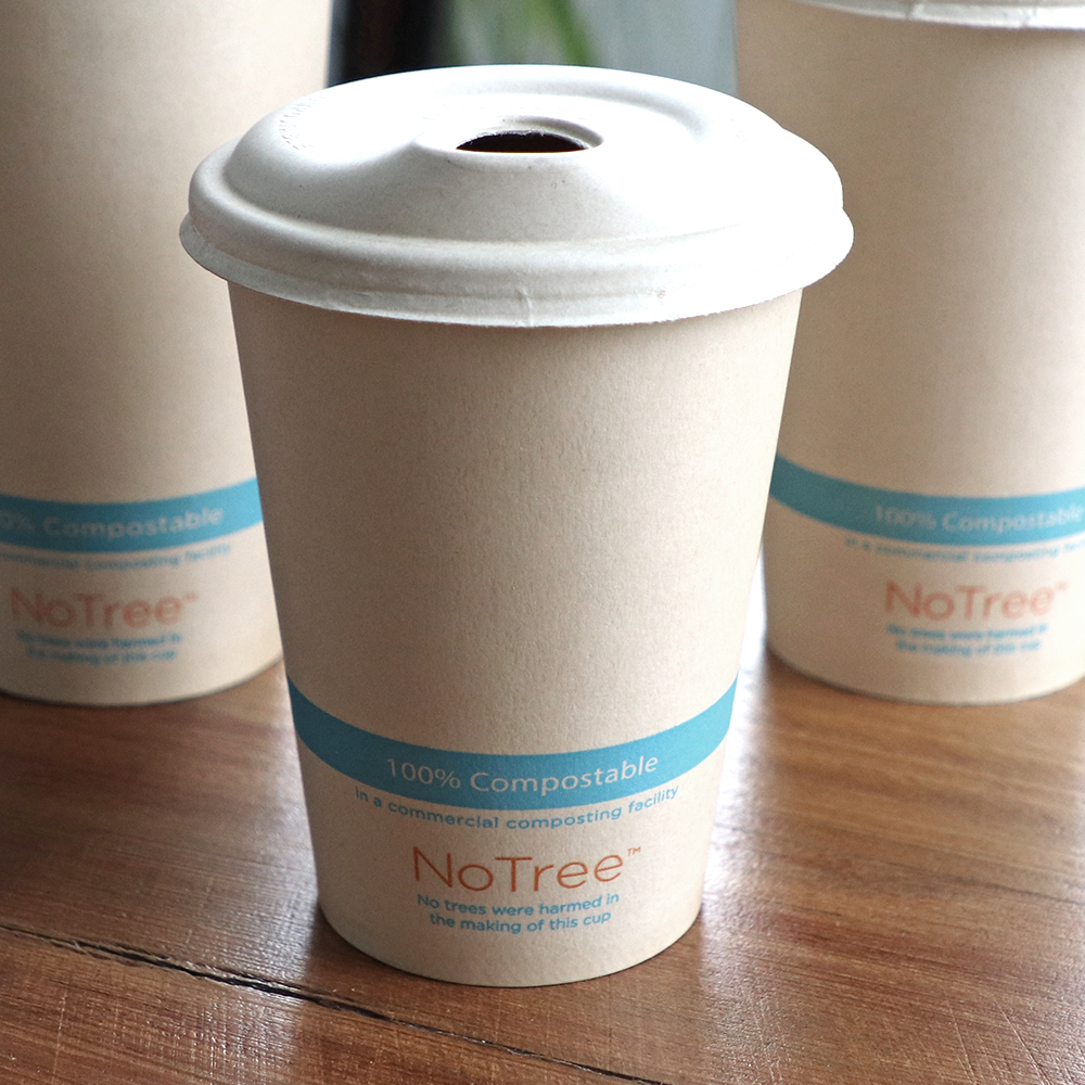 Paper Coffee Cup-Compostable Hot Cup With Lid-Go-Compost