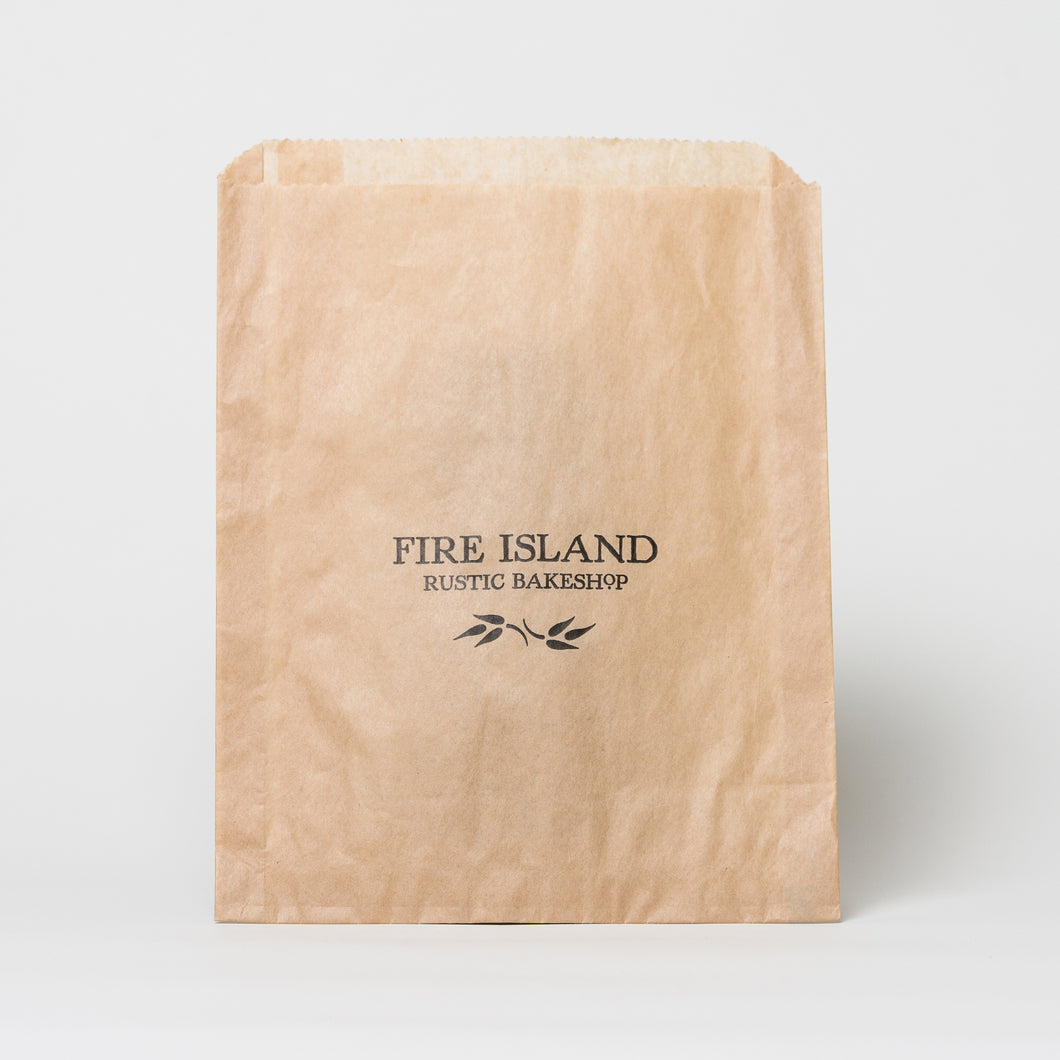 6.5x1x8 Natural Fire Island Cookie Bag 2,000/case