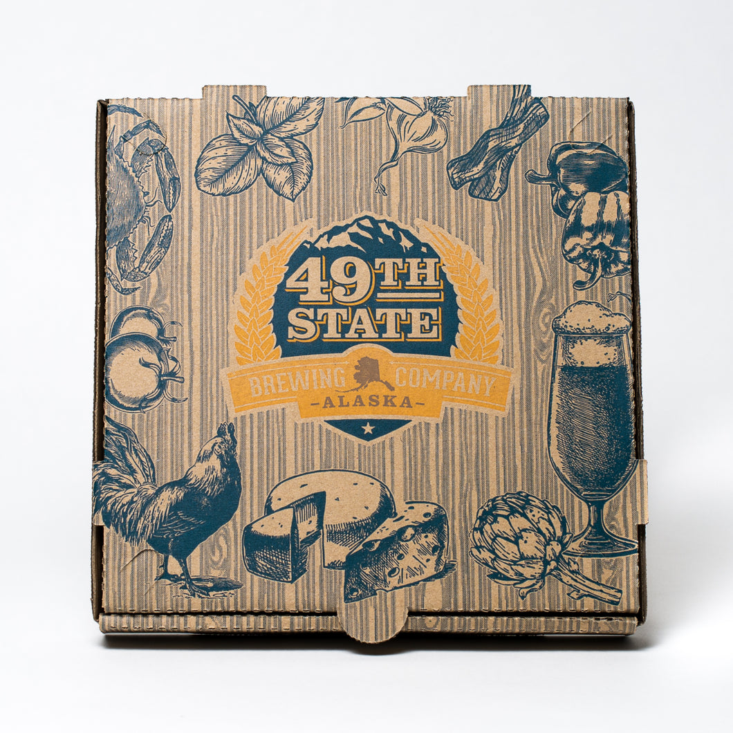 49th State Corrugated Cardboard Pizza Boxes