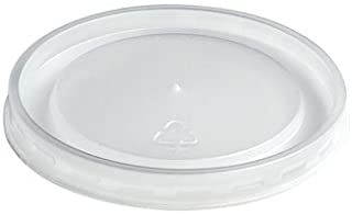 Universal Flat plastic lid for soup/food containers fits 8-16 oz sizes