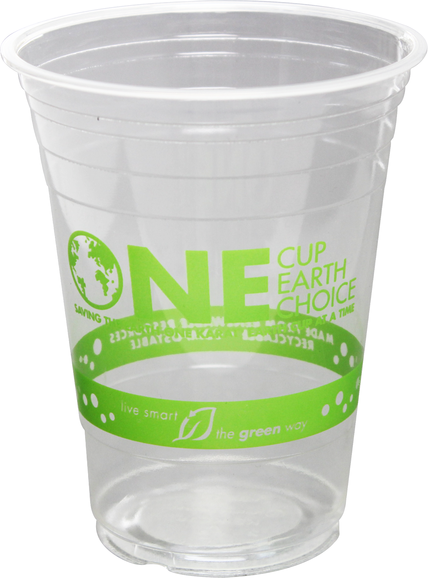 GREENER SETTINGS 12 oz. Clear Compostable Disposable Cups, Cold