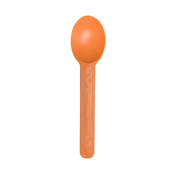 Bio Based Colored Spoon, Heavy-Weight Orange1,000/case